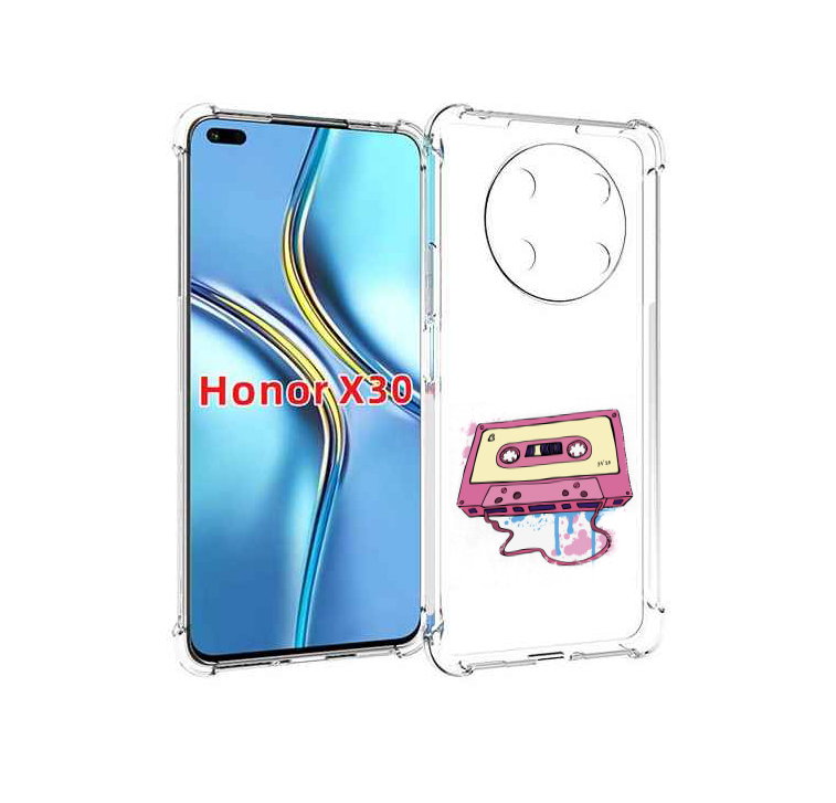 

Чехол MyPads Розовая кассета для Honor X30 / Magic4 Lite 5G, Прозрачный, Tocco