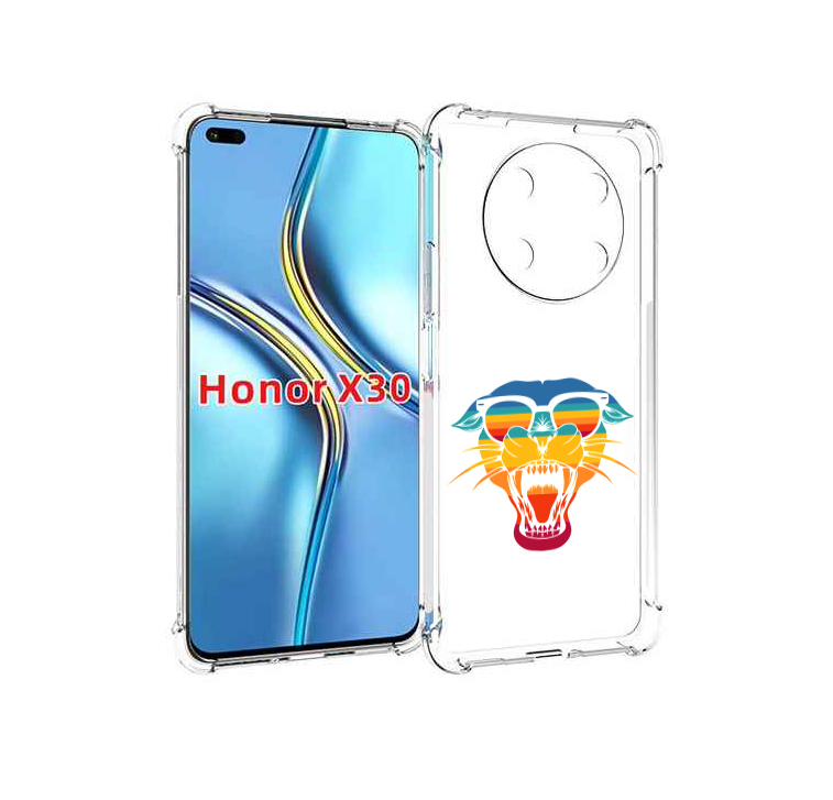 Чехол MyPads Радужная-пантера для Honor X30 / Magic4 Lite 5G