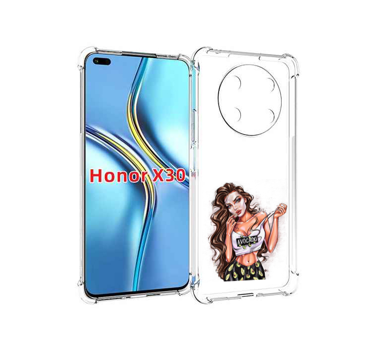 

Чехол MyPads Продукты на дом с доставкой женский для Honor X30 / Magic4 Lite 5G, Прозрачный, Tocco