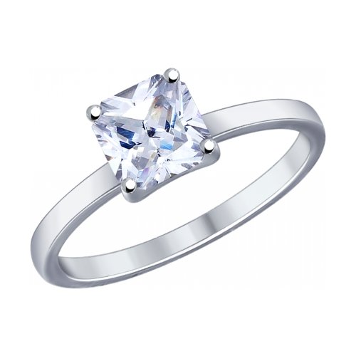 

Кольцо из серебра с фианитом Swarovski Zirconia р.18.5 Yahont 140962, 140962