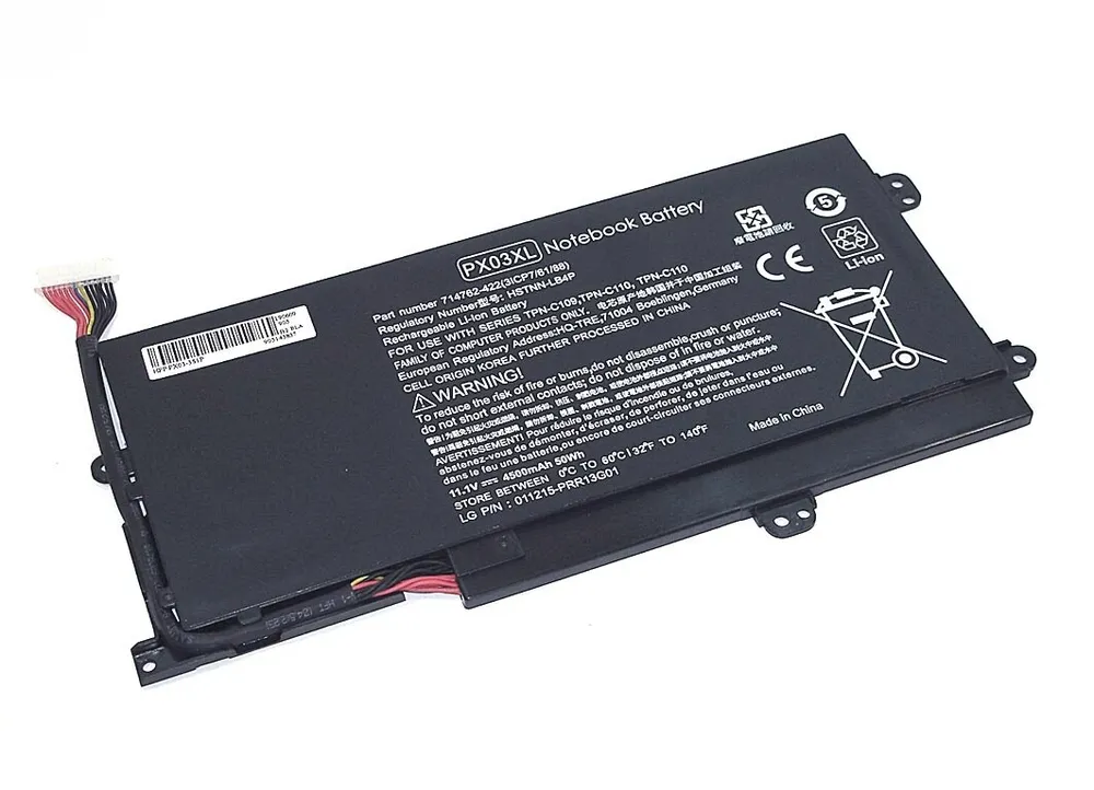 

Аккумулятор для ноутбука Sino Power PX03XL 3400 мАч 11,1В, PX03XL
