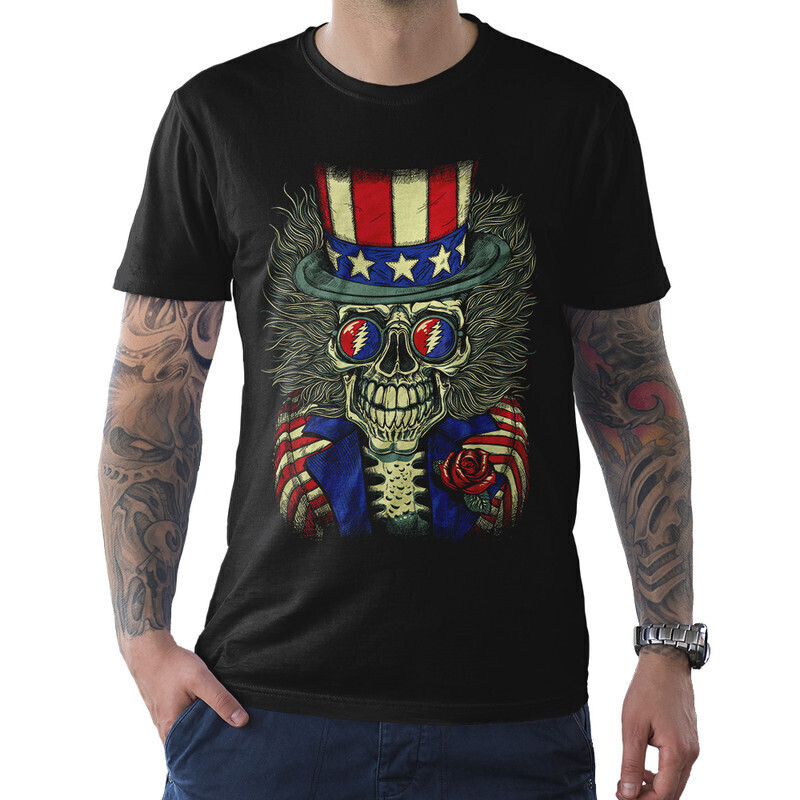 

Футболка мужская Dream Shirts Grateful Dead 10006702 черная 2XL, Grateful Dead 10006702