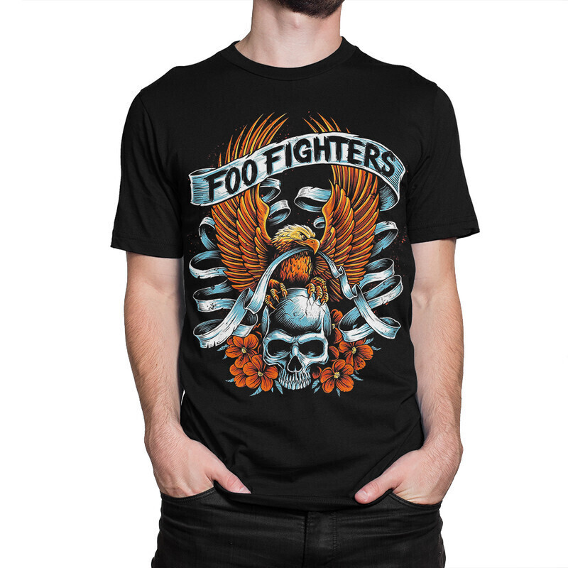 фото Футболка мужская dream shirts foo fighters 10006692 черная 2xl