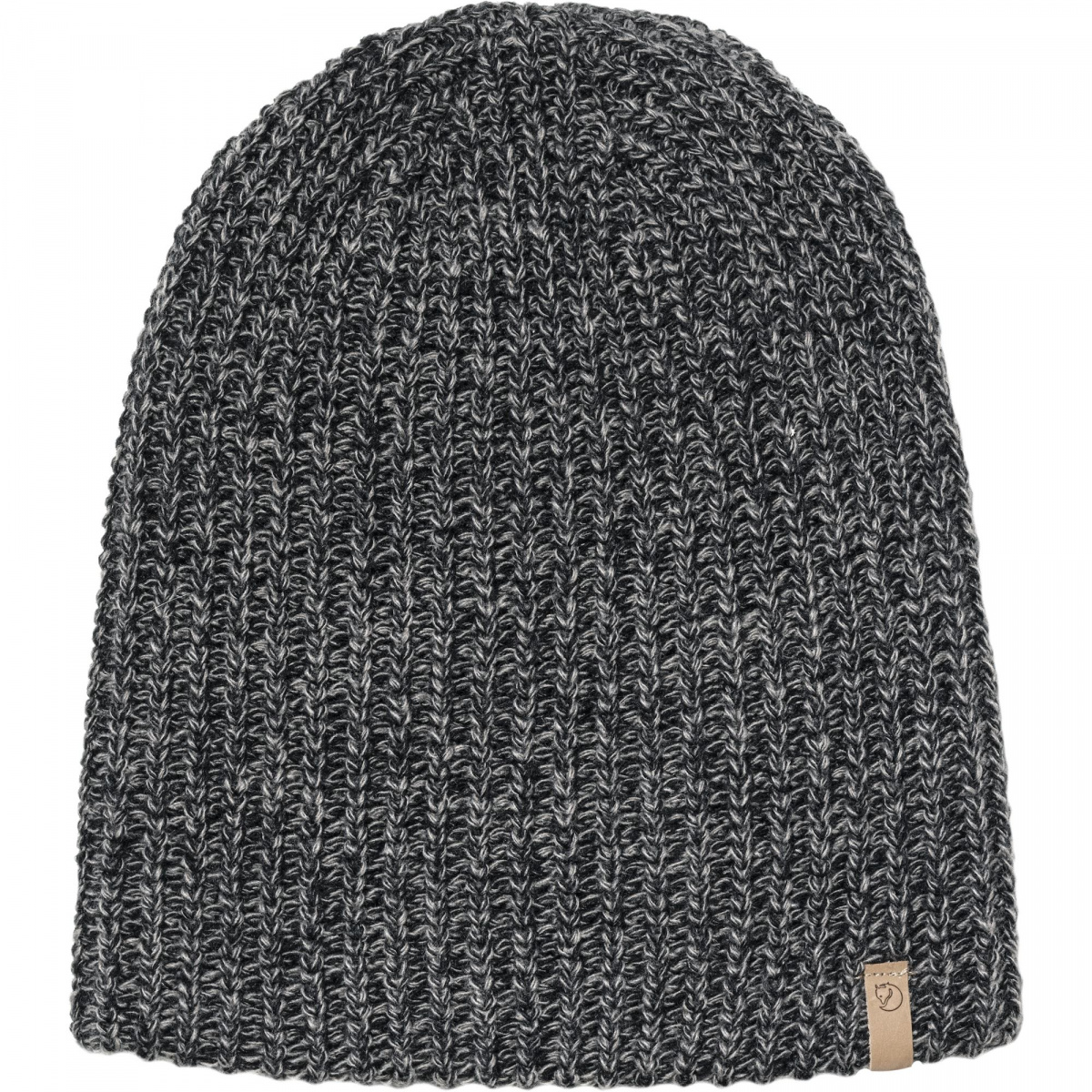 фото Шапка бини мужская fjallraven ovik melange beanie black, р 54-60