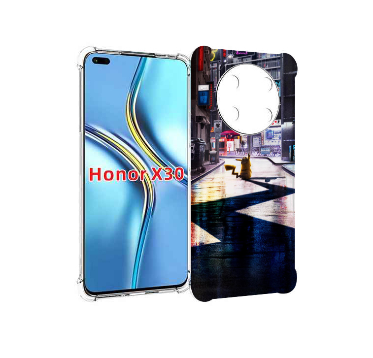

Чехол MyPads Пикачу-в-городе для Honor X30 / Magic4 Lite 5G, Прозрачный, Tocco