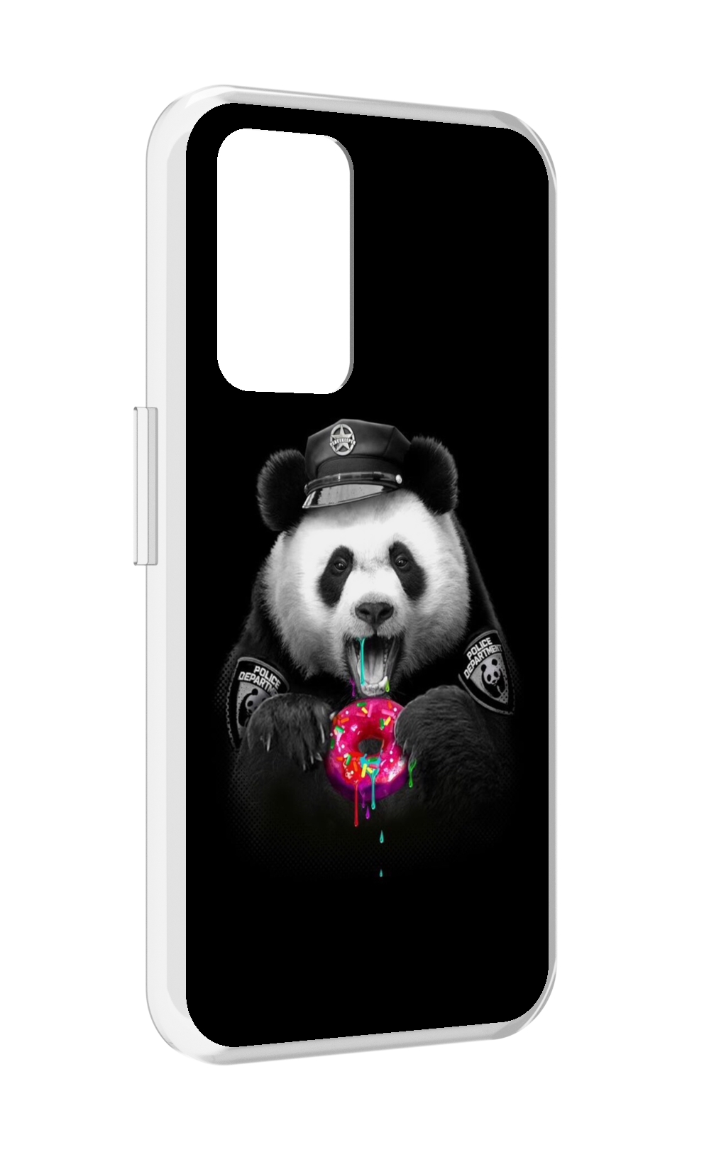 

Чехол MyPads Панда-с-пончиком для Realme GT Neo3T, Прозрачный, Tocco