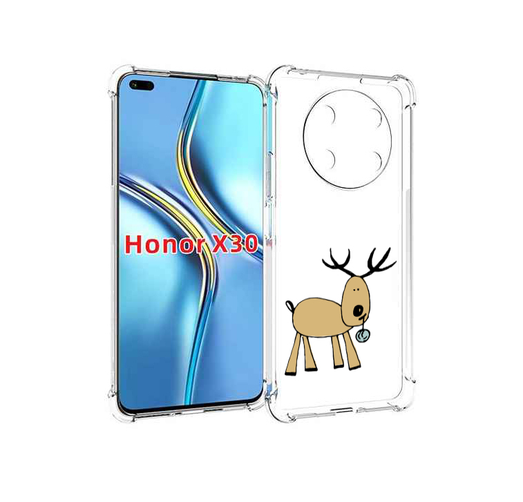 

Чехол MyPads Олень с шариком для Honor X30 / Magic4 Lite 5G, Прозрачный, Tocco