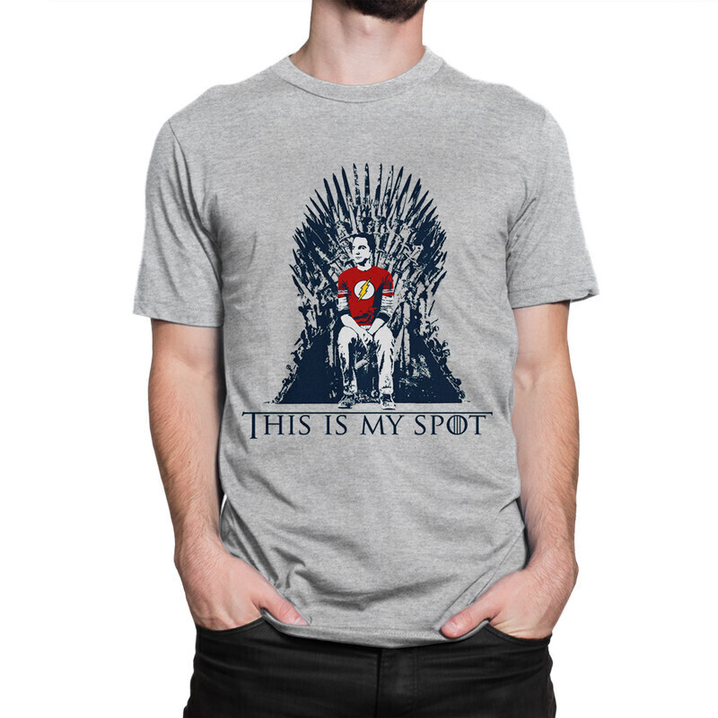 

Футболка мужская Dream Shirts Шелдон на Железном троне 10006642 серая 3XL, Шелдон на Железном троне 10006642