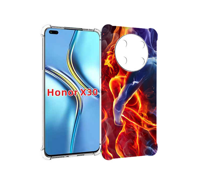 

Чехол MyPads Огонь-вода для Honor X30 / Magic4 Lite 5G, Прозрачный, Tocco