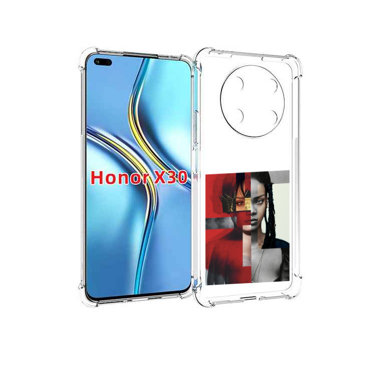 

Чехол MyPads Обложка-Рианна для Honor X30 / Magic4 Lite 5G, Прозрачный, Tocco