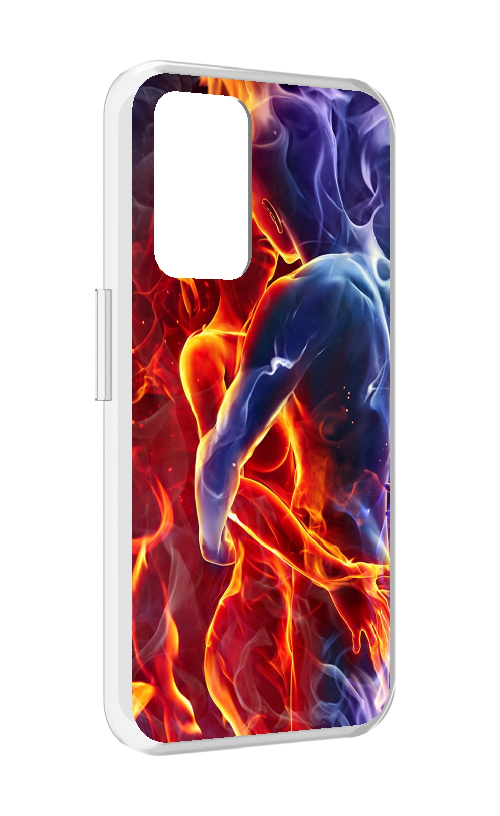 

Чехол MyPads Огонь-вода для Realme GT Neo3T, Прозрачный, Tocco