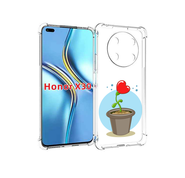 

Чехол MyPads Растение любви 14 февраля для Honor X30 / Magic4 Lite 5G, Прозрачный, Tocco
