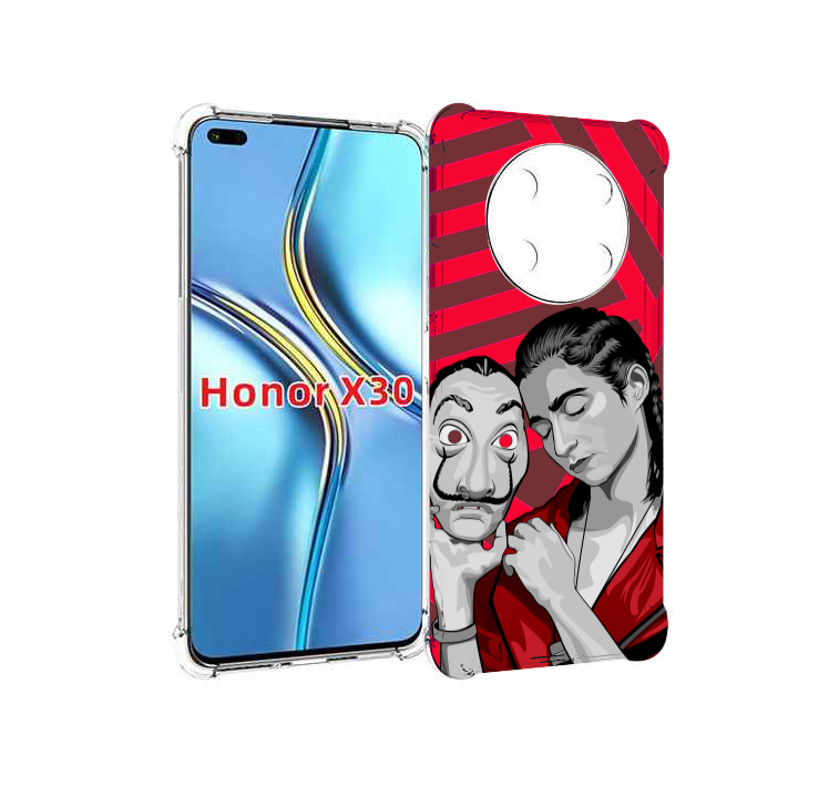 

Чехол MyPads Найроби-бумажного-дома для Honor X30 / Magic4 Lite 5G, Прозрачный, Tocco