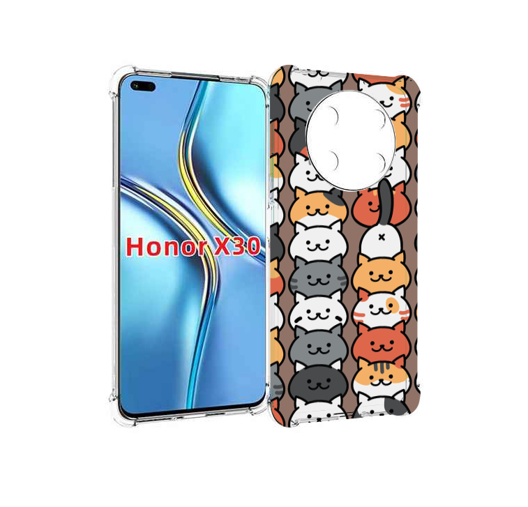 

Чехол MyPads Найди-кота для Honor X30 / Magic4 Lite 5G, Прозрачный, Tocco