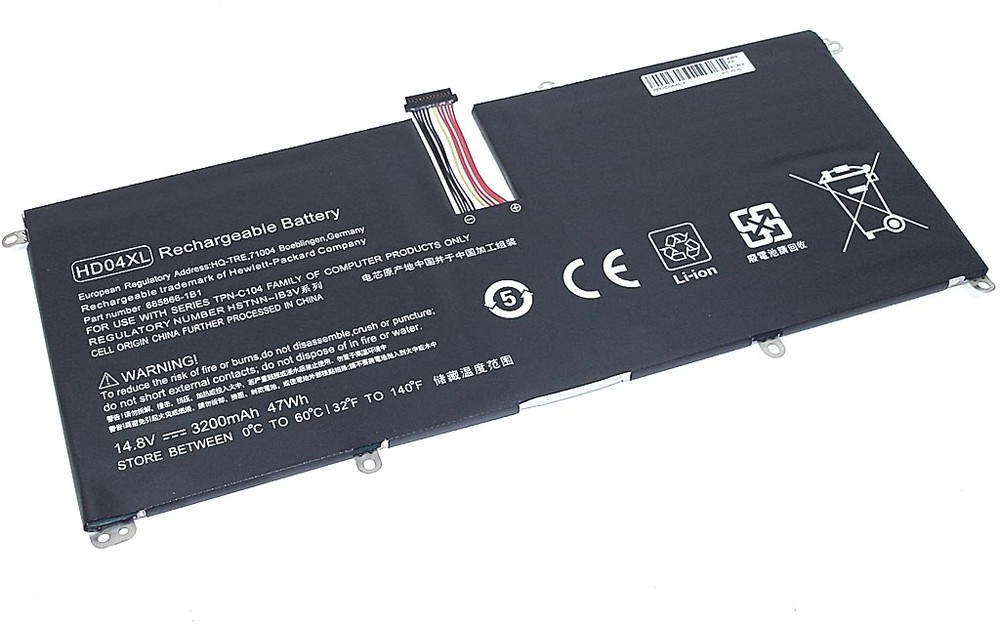 

Аккумулятор для ноутбука Sino Power 3200 мАч 14,4В (100164950V)