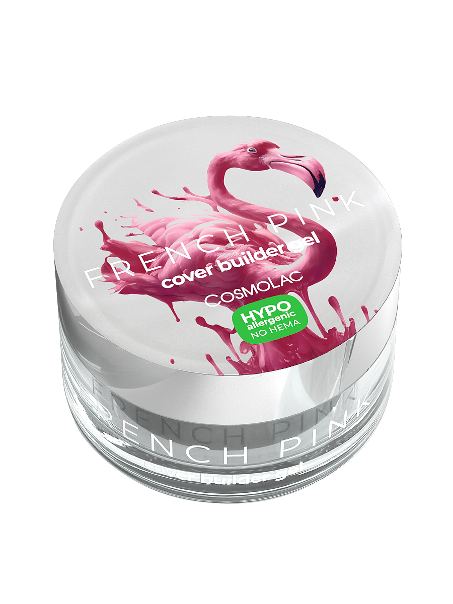 Гель для наращивания CosmoLac hema free French pink 50 г лэтуаль щётка для волос эргономичной формы pink glitter sophisticated