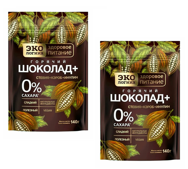

Горячий Шоколад Экологика,140 г х 2 шт