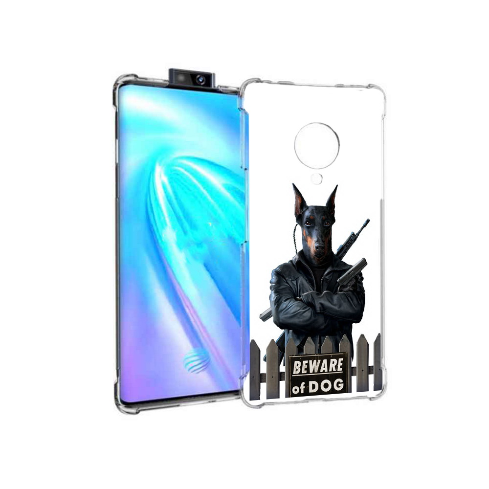 

Чехол MyPads Tocco для Vivo NEX 3 доберман (PT136035.381.332), Прозрачный, Tocco