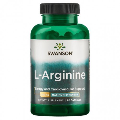 Аргинин SWANSON L-Arginine 850 мг (90 капсул)