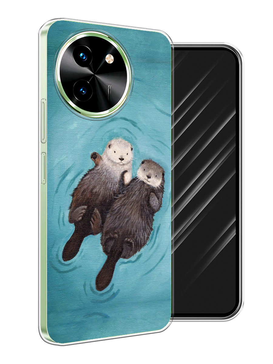 

Чехол Awog на Vivo T3x/Y38 5G "Парочка бобров", Голубой, 2610650-1
