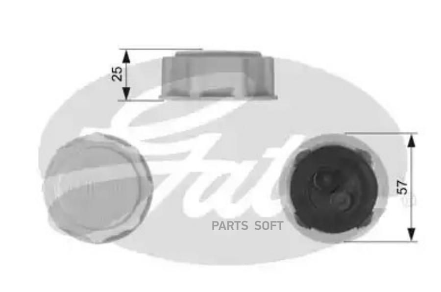 Крышка Расширительного Бачка Gates Rc227 Gates арт. RC227