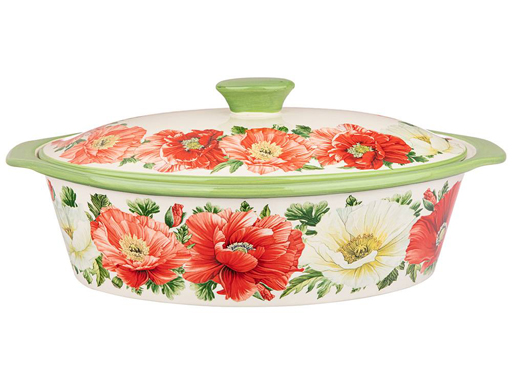 

ФОРМА Д/ЗАПЕКАНИЯ С КРЫШКОЙ AGNESS "МАКИ" ОВАЛЬНАЯ 37,5Х22Х15,5СМ 536-274