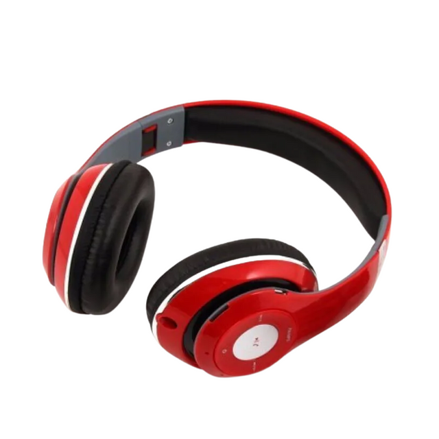 фото Беспроводные наушники-плеер stn-16 stereo headphones красный nobrand