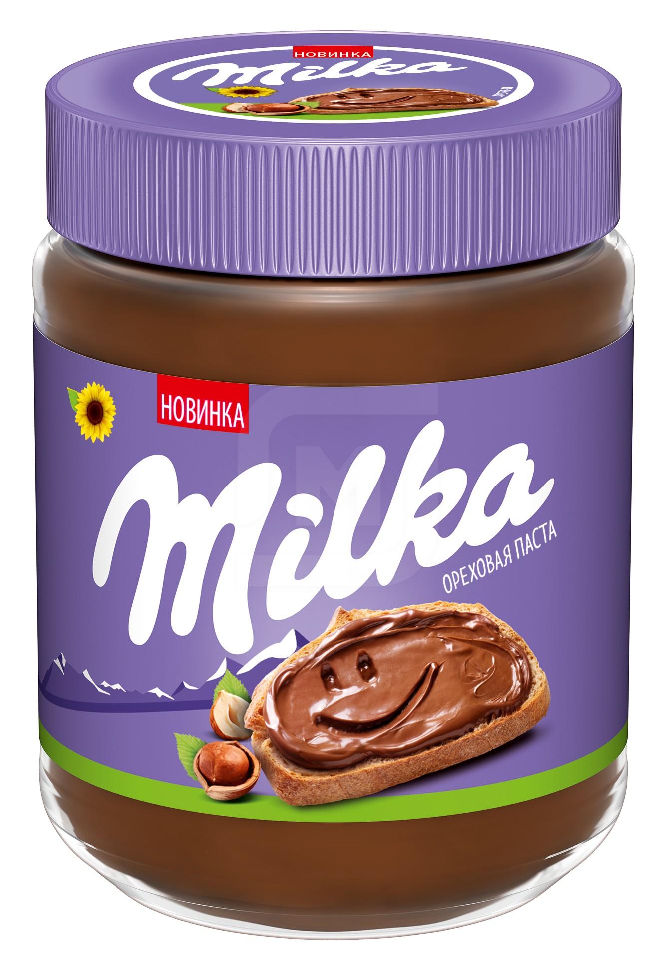 фото Паста milka ореховая с фундуком и какао 600 г