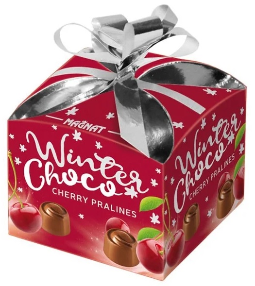 

Шоколадные конфеты Magnat Winter Choco Cherry пралине с вишней 40 г
