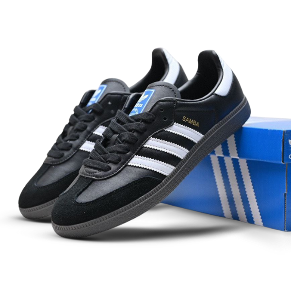 

Кеды мужские Adidas Originals Samba черные 10 UK, Черный, Samba