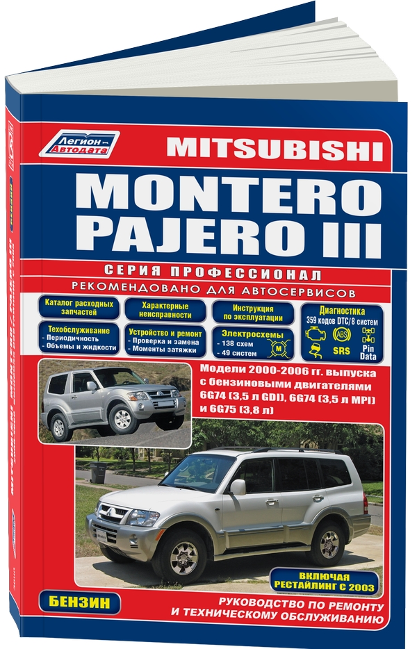 

Mitsubishi MONTERO PAJERO 2000-2006 с двигателями V6 ( 1/6)