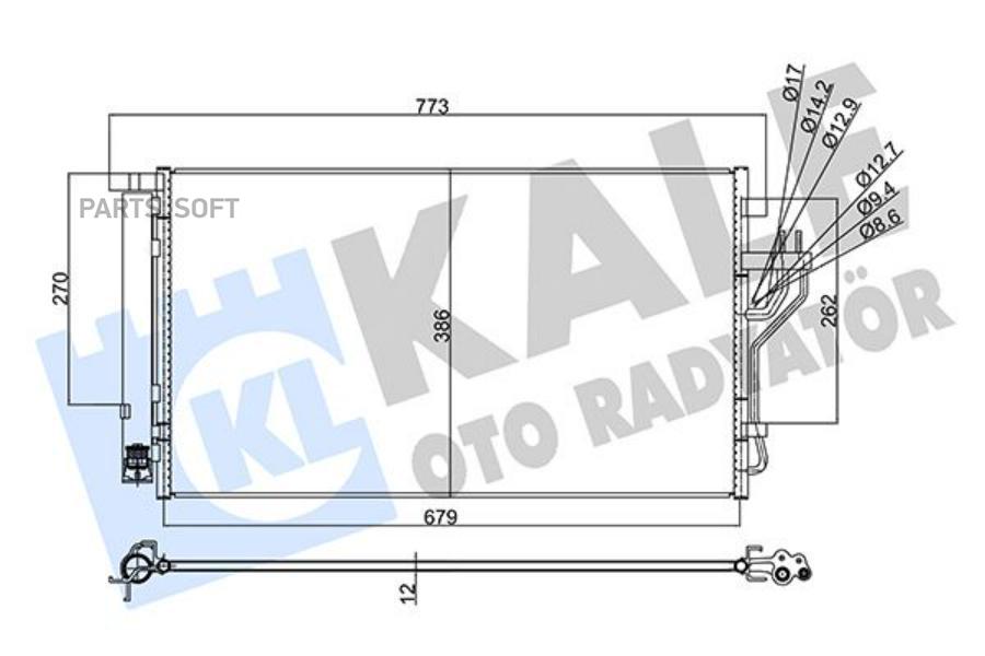 

Радиатор Кондиционера 1Шт KALE 353105