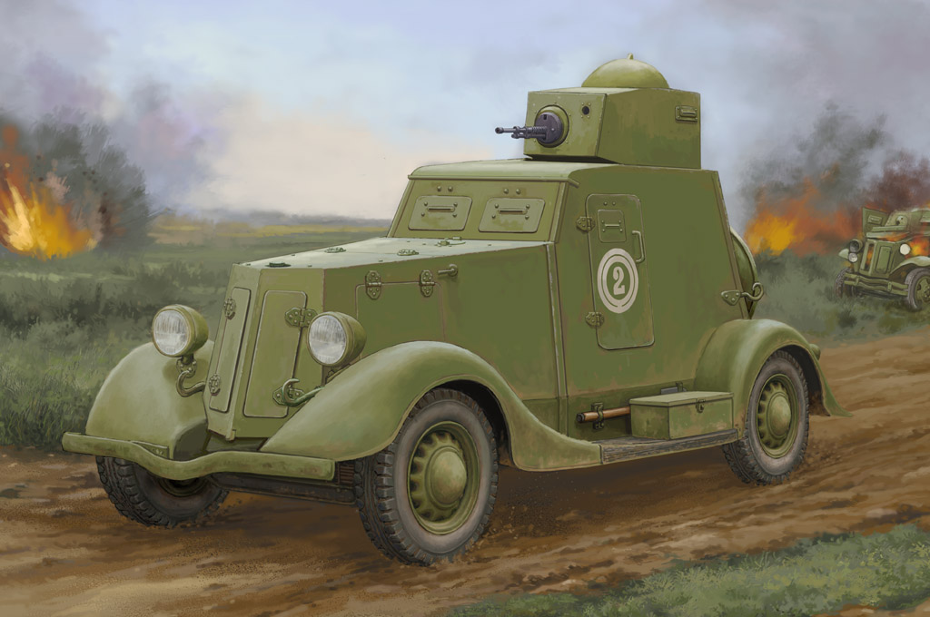 фото Сборная модель hobbyboss 1/35 soviet ba-20 armored car mod.1939 83883