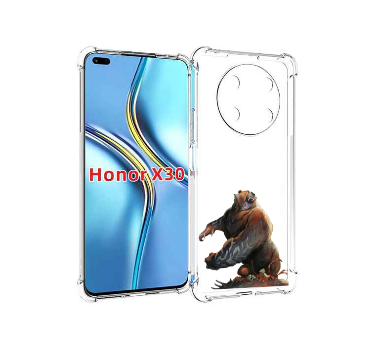 

Чехол MyPads Медведь-жестокий для Honor X30 / Magic4 Lite 5G, Прозрачный, Tocco