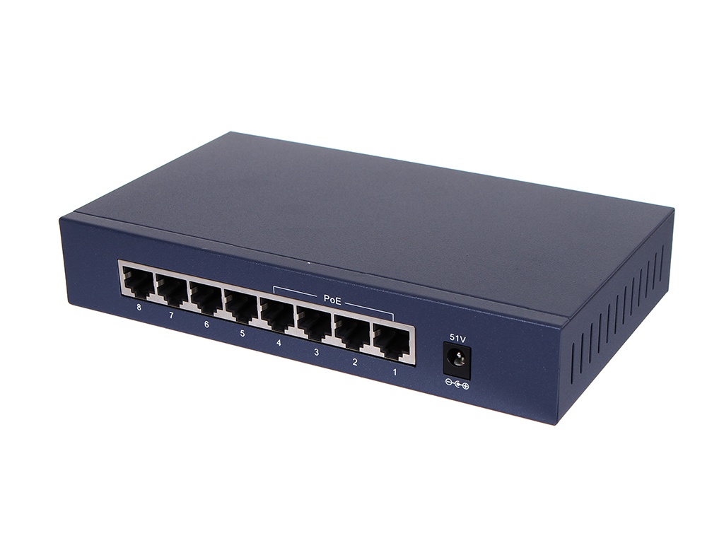 

Коммутатор Hikvision DS-3E0108P-E черный, DS-3E0108P-E