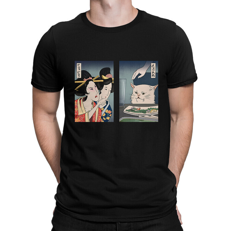 фото Футболка мужская dream shirts мемная кот 10006542 черная 2xl