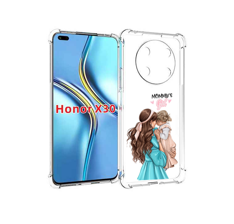 

Чехол MyPads Мама-девочки женский для Honor X30 / Magic4 Lite 5G, Прозрачный, Tocco