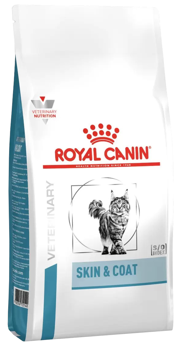 фото Сухой корм для кошек royal canin skin&coat птица 1,5 кг