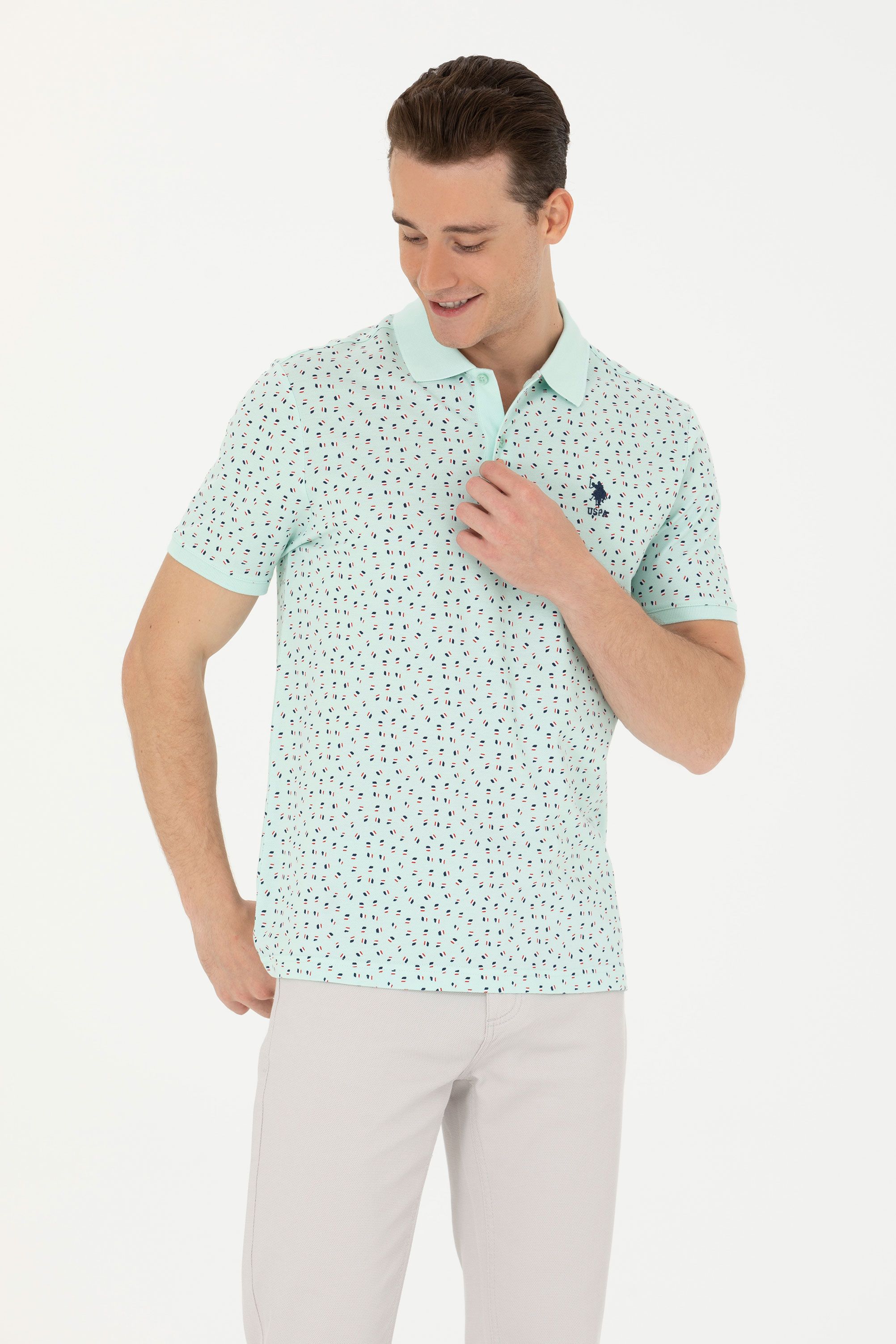 

Футболка мужская US Polo Assn G081GL0110ALONE бирюзовая L, Бирюзовый, G081GL0110ALONE