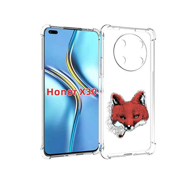 

Чехол MyPads Лис с трубкой для Honor X30 / Magic4 Lite 5G, Прозрачный, Tocco