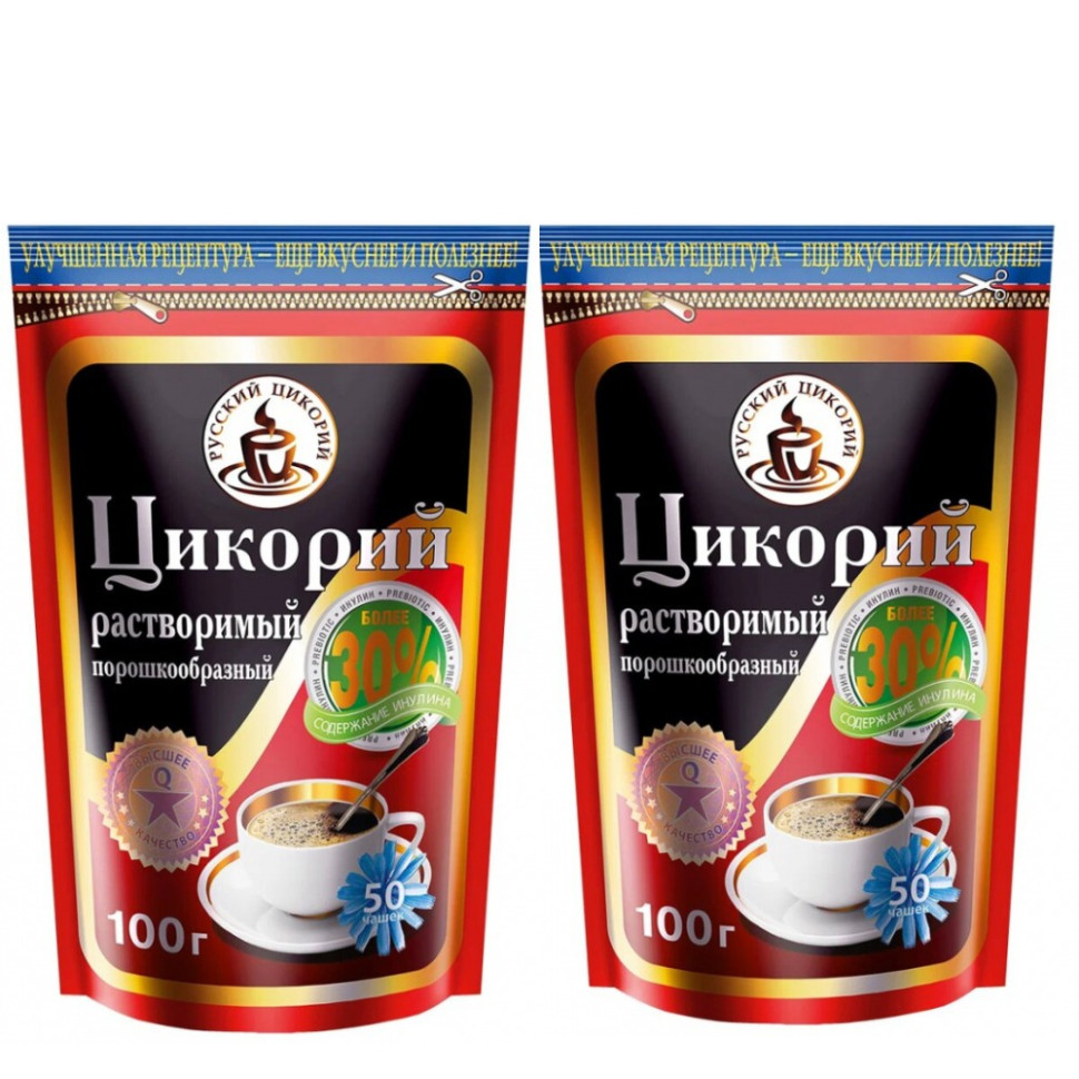 

Цикорий Русский цикорий порошкообразный, 100 г x 2 шт, 2079