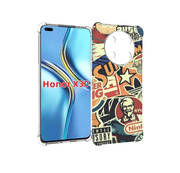 

Чехол MyPads Лейблы-на-постере для Honor X30 / Magic4 Lite 5G, Прозрачный, Tocco