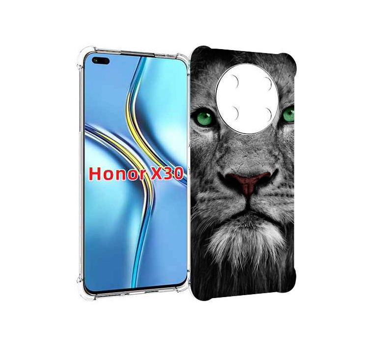 

Чехол MyPads Лев-зеленоглазый мужской для Honor X30 / Magic4 Lite 5G, Прозрачный, Tocco