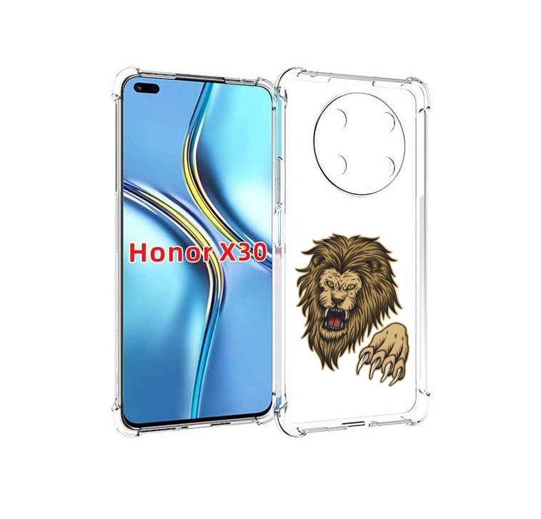 

Чехол MyPads Лев-завоеватель мужской для Honor X30 / Magic4 Lite 5G, Прозрачный, Tocco