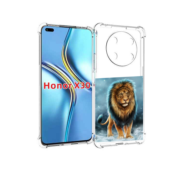 

Чехол MyPads Лев-в-тумане для Honor X30 / Magic4 Lite 5G, Прозрачный, Tocco