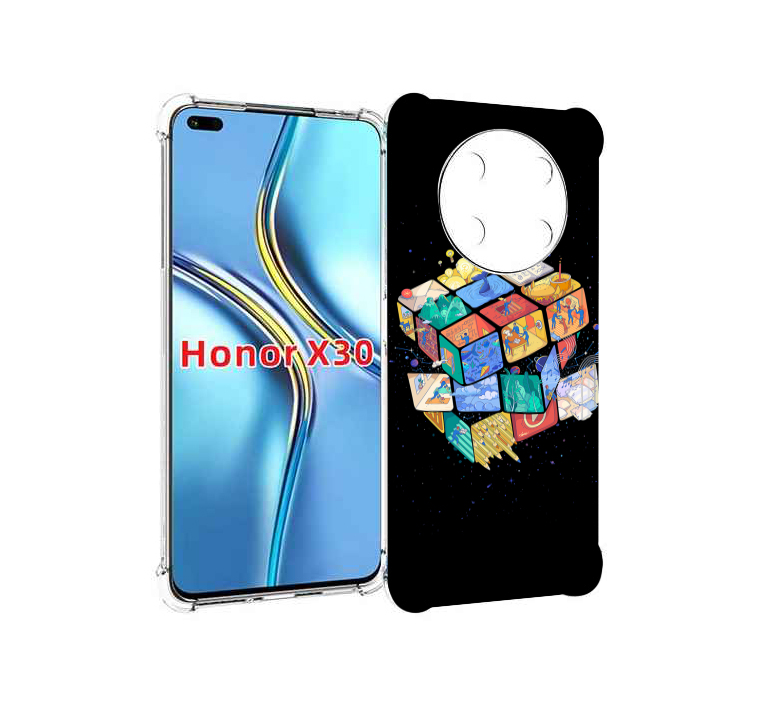 

Чехол MyPads Кубик-Рубика для Honor X30 / Magic4 Lite 5G, Прозрачный, Tocco