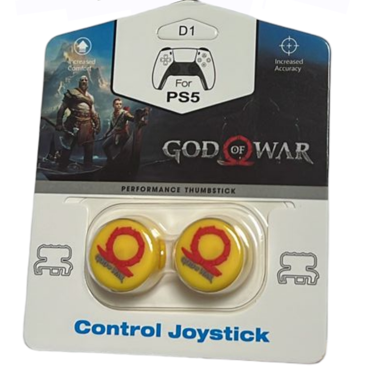 

Накладка на стик для геймпада DH God of War\D01 для Playstation 4, Playstation 5, Желтый;красный, DH God of War\D01