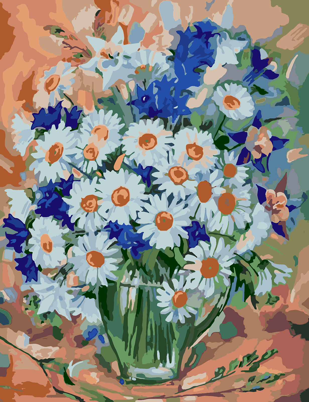 

Картина по номерам Красиво Красим Ромашки, 40 х 50 см, Ромашки