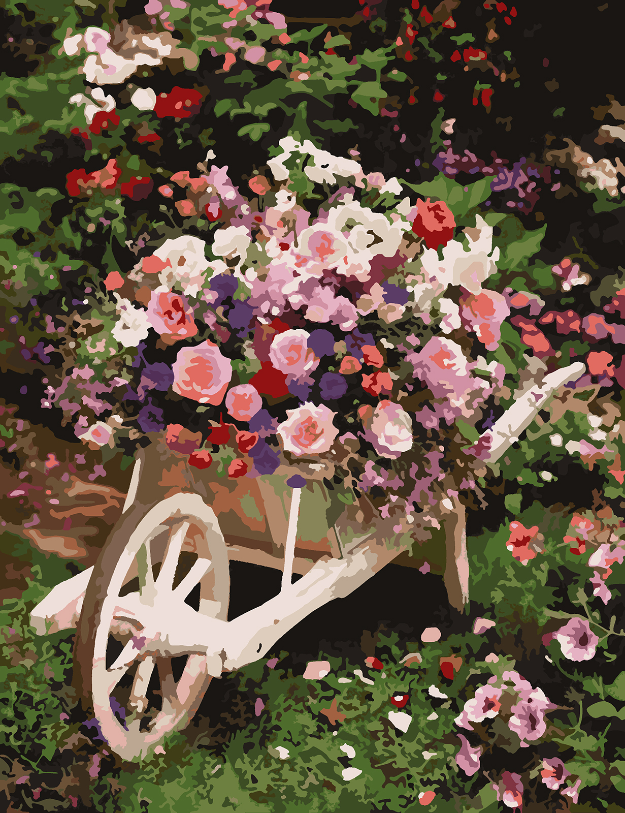 

Картина по номерам Красиво Красим Розовый куст, 50 х 70 см, Розовый куст