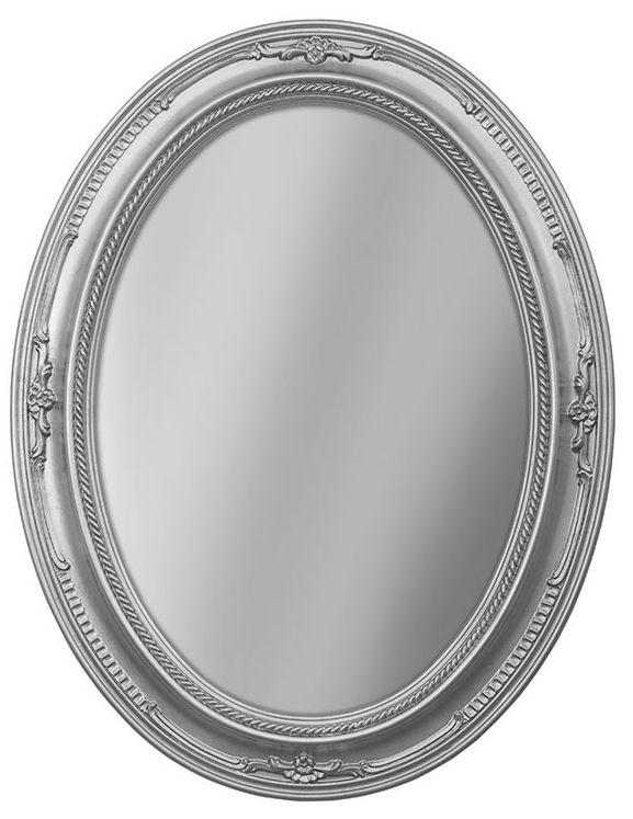 фото Зеркало tessoro "isabella" овальное без фацета 670х870 арт. ts-004701-670-s серебро
